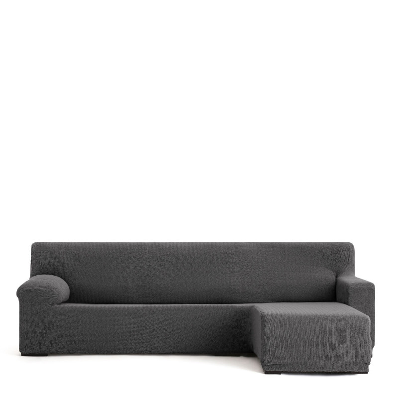 Funda para chaise longue de brazo corto derecho Eysa JAZ Gris oscuro 1 Funda para chaise longue de brazo corto derecho Eysa JAZ Gris oscuro 1