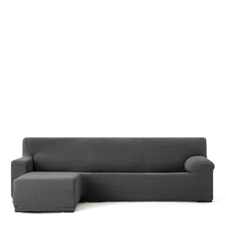 Funda para chaise longue de brazo corto izquierdo Eysa JAZ Gris oscuro