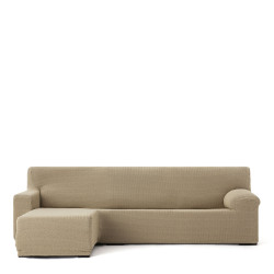 Funda para chaise longue de brazo corto izquierdo Eysa JAZ Beige 120 x