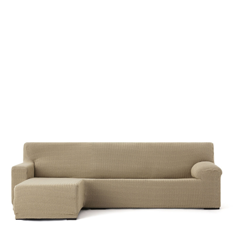 Funda para chaise longue de brazo corto izquierdo Eysa JAZ Beige 120 x