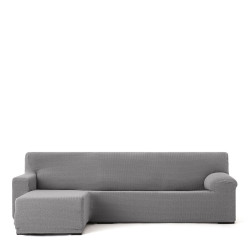 Funda para chaise longue de brazo corto izquierdo Eysa JAZ Gris 120 x
