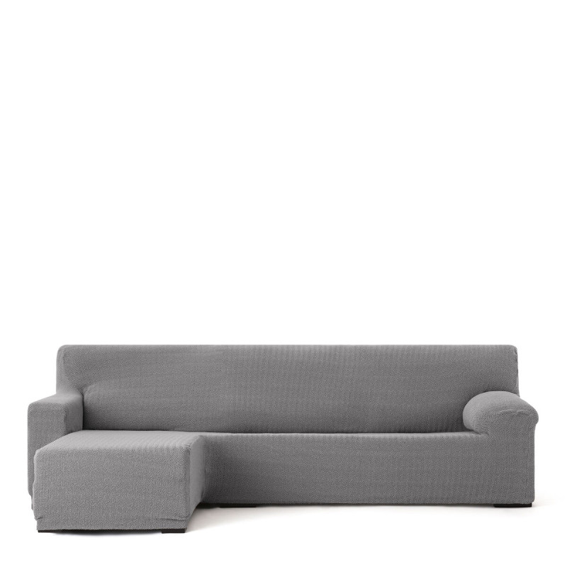 Funda para chaise longue de brazo corto izquierdo Eysa JAZ Gris 120 x Funda para chaise longue de brazo corto izquierdo Eysa JAZ Gris 120 x