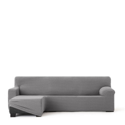 Funda para chaise longue de brazo corto izquierdo Eysa JAZ Gris 120 x