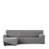 Funda para chaise longue de brazo corto izquierdo Eysa JAZ Gris 120 x