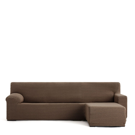 Funda para chaise longue de brazo corto derecho Eysa JAZ Marrón 120 x