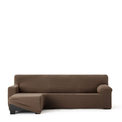 Funda para chaise longue de brazo corto izquierdo Eysa JAZ Marrón 120