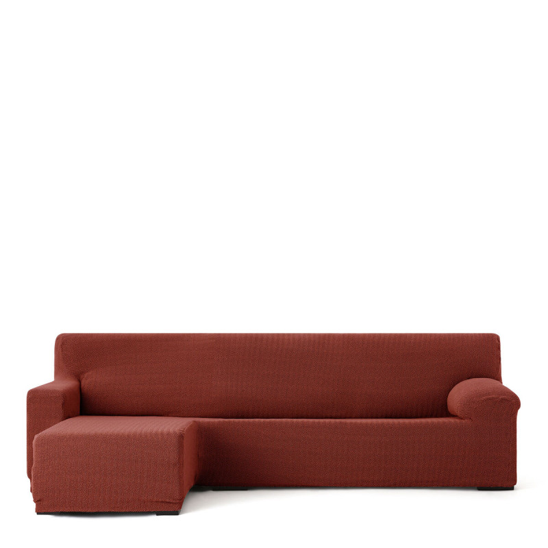 Funda para chaise longue de brazo corto izquierdo Eysa JAZ Rojo Oscuro