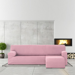 Funda para chaise longue de brazo largo izquierdo Eysa ULISES Rosa Ros