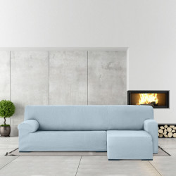 Funda para chaise longue de brazo corto derecho Eysa ULISES Celeste 11