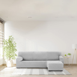 Funda para chaise longue de brazo corto derecho Eysa THOR Gris 110 x 1