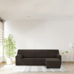 Funda para chaise longue de brazo corto derecho Eysa THOR Marrón 110