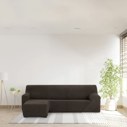 Funda para chaise longue de brazo corto izquierdo Eysa THOR Marrón 11