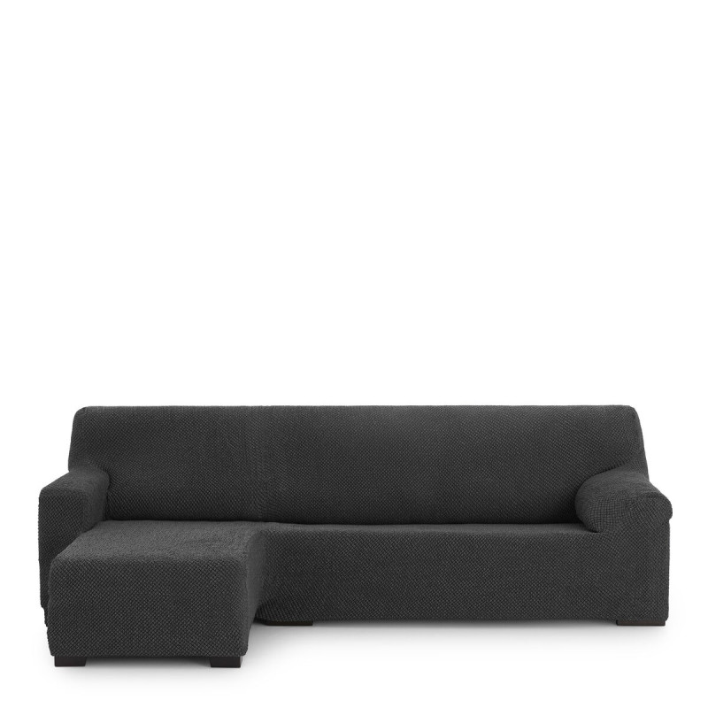 Funda para chaise longue de brazo corto izquierdo Eysa THOR Gris oscur