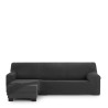 Funda para chaise longue de brazo corto izquierdo Eysa THOR Gris oscur