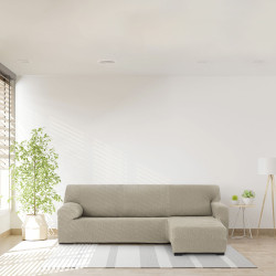 Funda para chaise longue de brazo corto derecho Eysa THOR Beige 110 x
