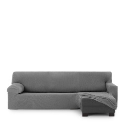Funda para chaise longue de brazo corto derecho Eysa THOR Gris oscuro