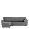 Funda para chaise longue de brazo corto izquierdo Eysa THOR Gris oscur