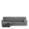 Funda para chaise longue de brazo corto izquierdo Eysa THOR Gris oscur