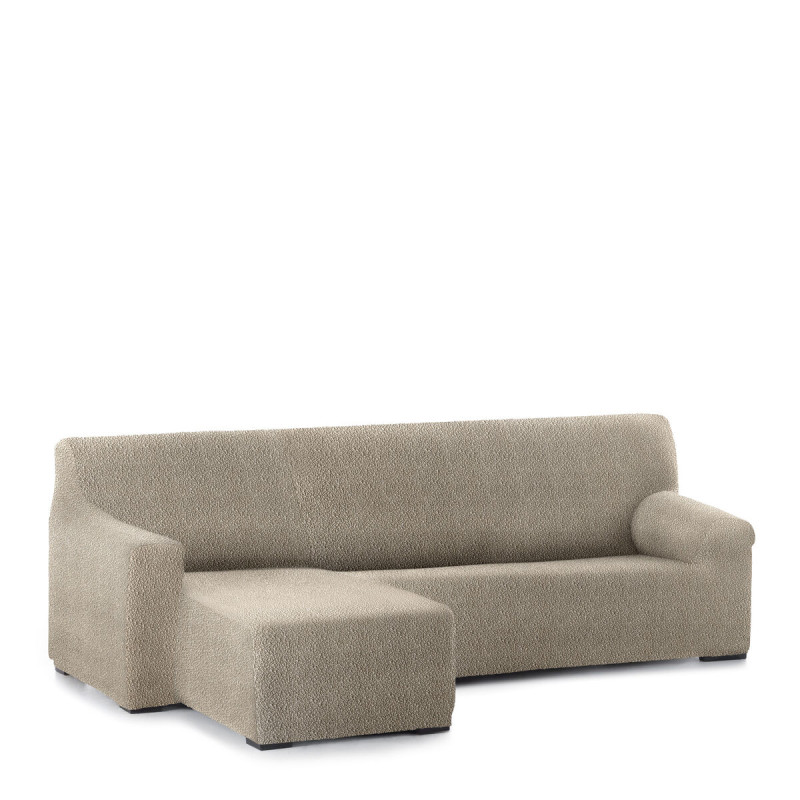 Funda para chaise longue de brazo corto izquierdo Eysa ROC Marrón cla Funda para chaise longue de brazo corto izquierdo Eysa ROC Marrón cla