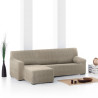 Funda para chaise longue de brazo corto izquierdo Eysa ROC Marrón cla