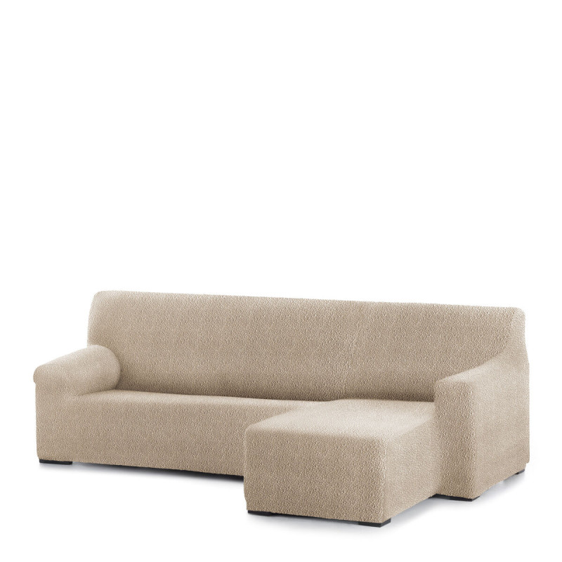 Funda para chaise longue de brazo corto derecho Eysa ROC Beige 120 x 1 Funda para chaise longue de brazo corto derecho Eysa ROC Beige 120 x 1
