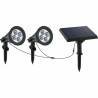 Foco Solar Lumi Garden Family Spiky 2 en 1 Negro Aluminio Acero (2 Uni