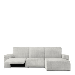 Funda para chaise longue de brazo corto derecho Eysa JAZ Blanco 120 x