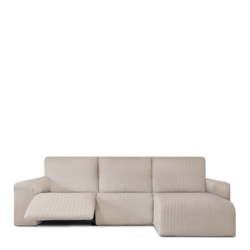 Funda para chaise longue de brazo corto derecho Eysa JAZ Beige 120 x 1 Funda para chaise longue de brazo corto derecho Eysa JAZ Beige 120 x 1