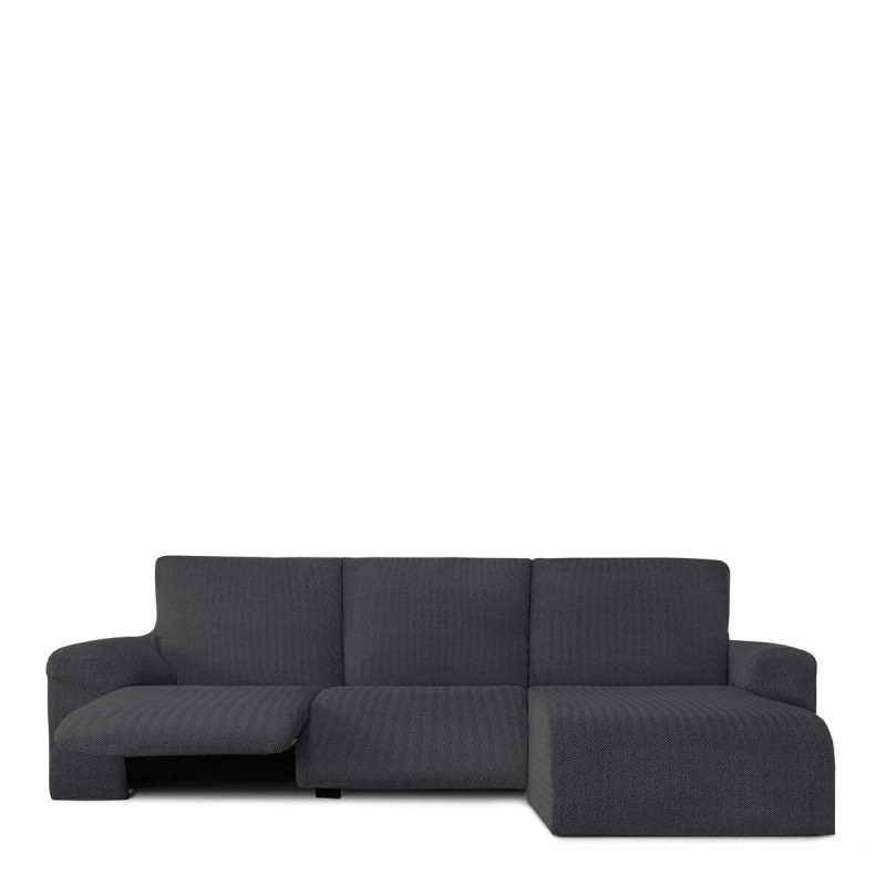 Funda para chaise longue de brazo corto derecho Eysa JAZ Gris oscuro 1