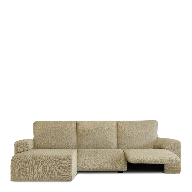 Funda para chaise longue de brazo corto izquierdo Eysa JAZ Beige 120 x Funda para chaise longue de brazo corto izquierdo Eysa JAZ Beige 120 x