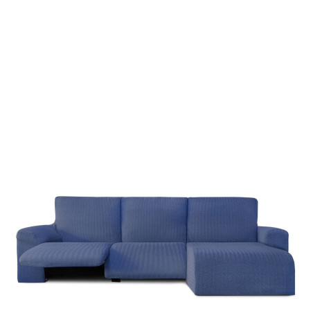 Funda para chaise longue de brazo corto derecho Eysa JAZ Azul 120 x 12