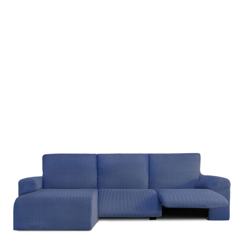 Funda para chaise longue de brazo corto izquierdo Eysa JAZ Azul 120 x Funda para chaise longue de brazo corto izquierdo Eysa JAZ Azul 120 x