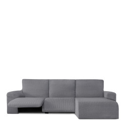Funda para chaise longue de brazo corto derecho Eysa JAZ Gris 120 x 12