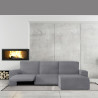 Funda para chaise longue de brazo corto derecho Eysa JAZ Gris 120 x 12