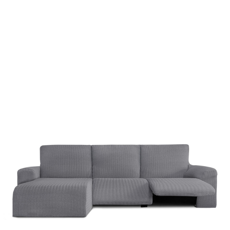 Funda para chaise longue de brazo corto izquierdo Eysa JAZ Gris 120 x