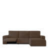 Funda para chaise longue de brazo corto derecho Eysa JAZ Marrón 120 x