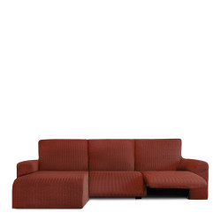 Funda para chaise longue de brazo corto izquierdo Eysa JAZ Rojo Oscuro