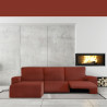 Funda para chaise longue de brazo corto izquierdo Eysa JAZ Rojo Oscuro