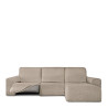 Funda para chaise longue de brazo corto derecho Eysa ROC Marrón claro