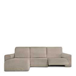 Funda para chaise longue de brazo corto izquierdo Eysa ROC Marrón cla