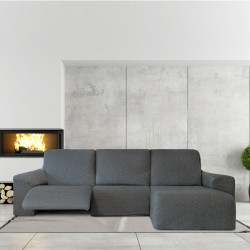 Funda para chaise longue de brazo corto derecho Eysa ROC Gris oscuro 1