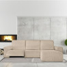 Funda para chaise longue de brazo corto derecho Eysa ROC Beige 120 x 1