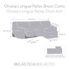Funda para chaise longue de brazo corto derecho Eysa ROC Gris claro 12