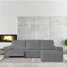 Funda para chaise longue de brazo corto derecho Eysa ROC Gris claro 12