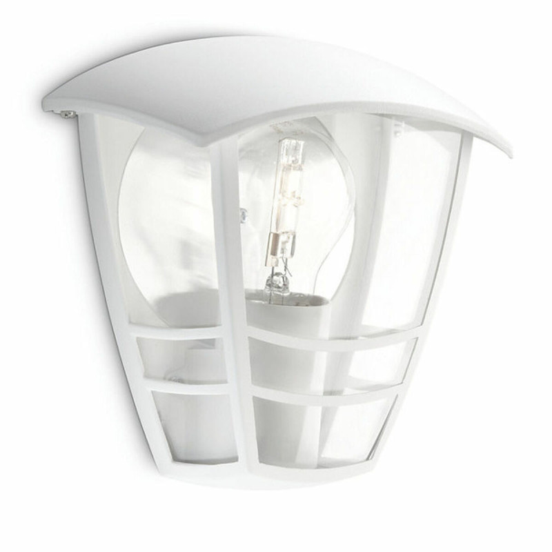 Aplique de Pared Philips Creek 19,5 cm Blanco Metal Aluminio A+ E27 Aplique de Pared Philips Creek 19,5 cm Blanco Metal Aluminio A+ E27