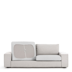 Funda para Sofá Eysa JAZ Blanco 85 x 15 x 60 cm