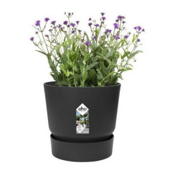Maceta Elho Greenville Negro Plástico Redonda Redondo Ø 30 cm Ø 29,