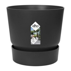 Maceta Elho Greenville Negro Plástico Redonda Redondo Ø 30 cm Ø 29,