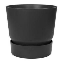 Maceta Elho Greenville Negro Plástico Redondo Redonda Ø 40 cm Ø 39