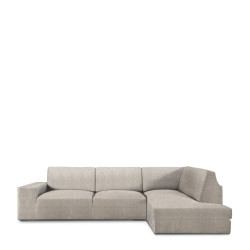 Funda para chaise longue de brazo largo derecho Eysa ROC Blanco 110 x